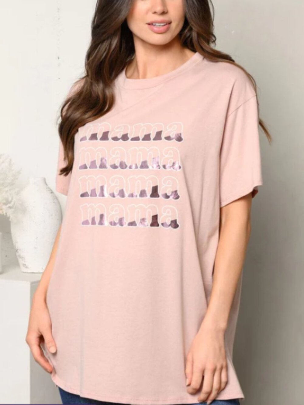 Light Pink Mama Tee